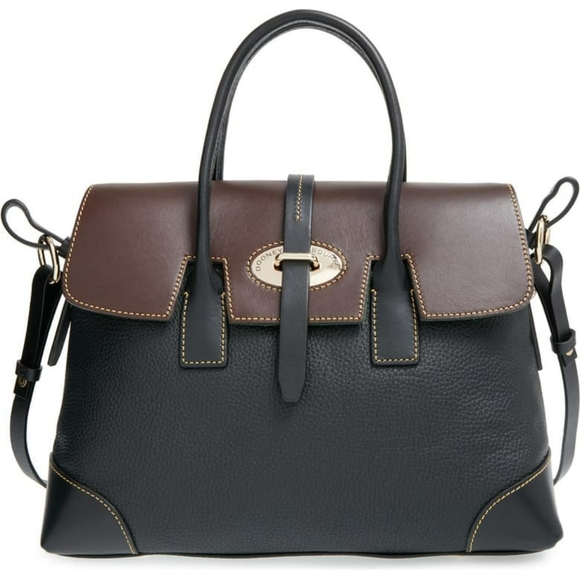 Dooney & Bourke Handbags - DOONEY & BOURKE LEATHER ELISA SATCHEL